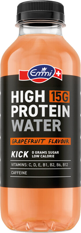EMMI Proteinwasser High Protein, Grapefruit, koffeinhaltig – 5 dl