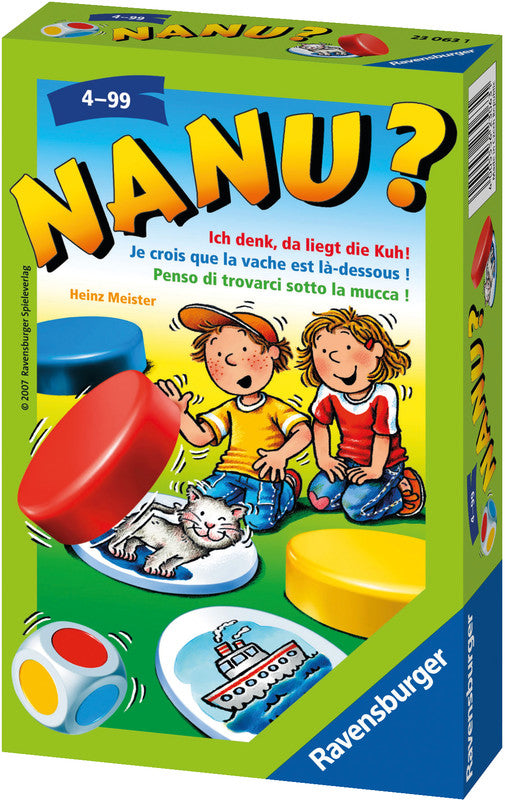 Ravensburger Memory Nanu? – 2–4 Spieler, ab 4 Jahren, mehrsprachig, 120 × 40 × 180 mm, Karton