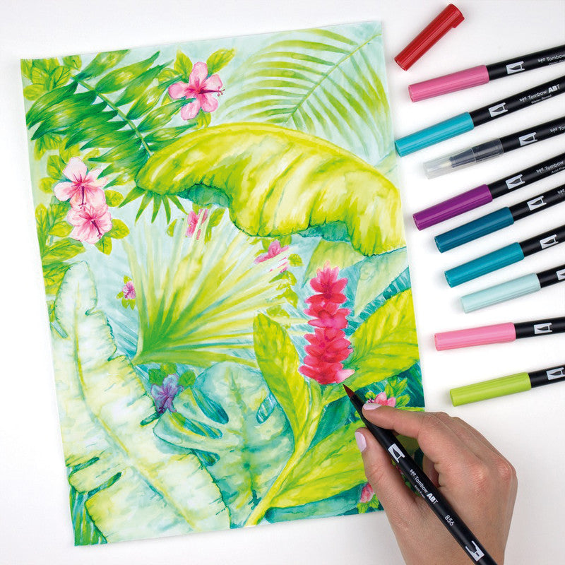 Tombow Filzstifte, Strichbreite 0,3 mm und 3–10 mm, 1 Stk.