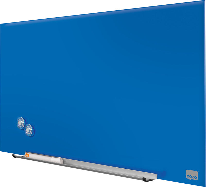 Nobo Whiteboard – 68 × 38 cm, Glas, magnetisch, Wandmontage, inkl. Stift, Magnete, Montagesatz