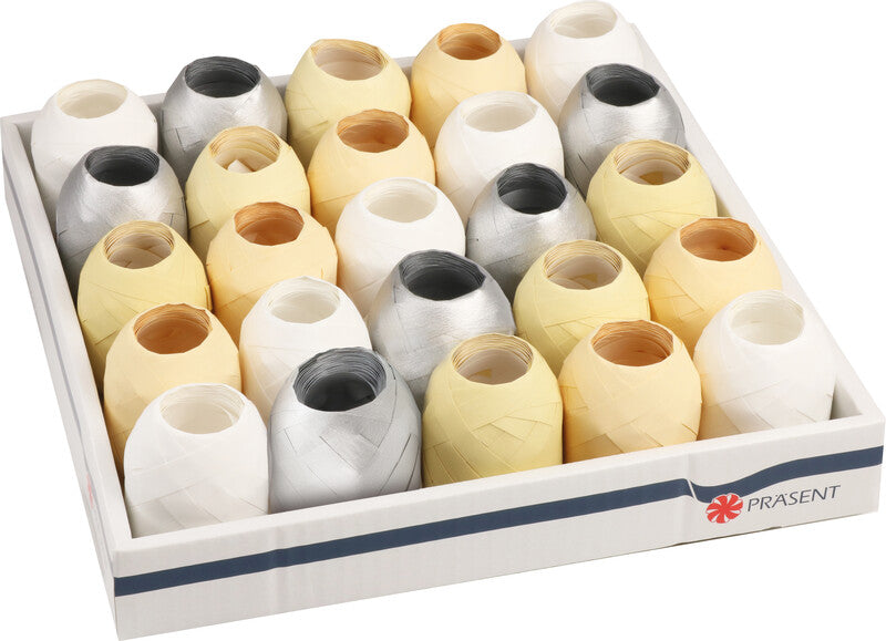 Präsent Geschenkband Eiknäuel – Opak – 10 mm × 20 m, Kunststoff