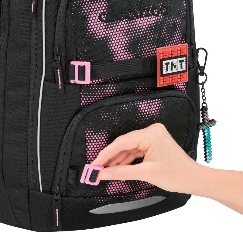 Coocazoo Rucksack Porter – Pink Illusion – 30 × 46 × 23.5 cm