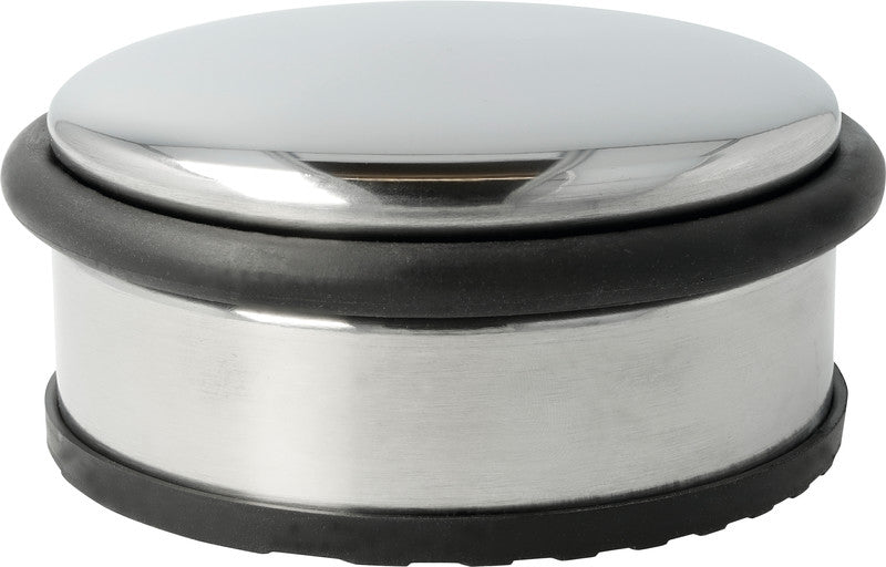 Westcott Türstopper Kunststoff/Metall – Ø 100 mm, H 40 mm, chrom