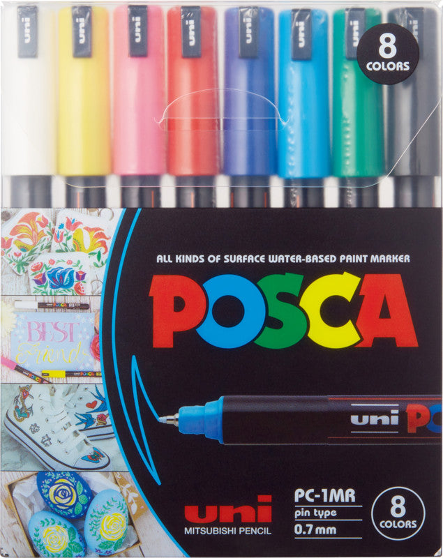 Uni-Ball Fineliner – sortiert, 8er Set