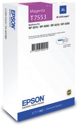 Epson Tintenpatrone T7553, Magenta, 4'000 Seiten – für Tintenstrahldrucker/Multifunktionsgeräte