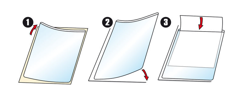 Djois Sichtmappe A5 – transparent, Kunststoff, glänzend, 110 µm, 50er-Pack