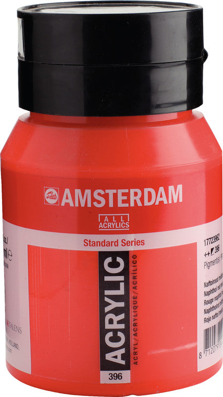 Royal Talens Amsterdam – Acrylic Standard – Acrylfarbe – Mittel Naphtholrot, 500 ml
