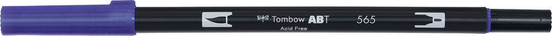 Tombow Pinselstift – dunkelblau, Kunststoff, Pinselspitze, wasservermalbar, geruchsarm