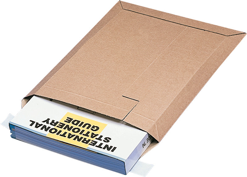 Elco Karton-Versandtasche – 250 × 360 mm, Wellkarton, Braun, Selbstklebend, Aufreissperforation