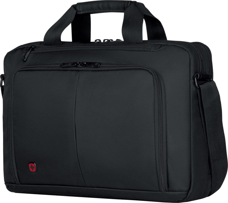 Wenger/SwissGear Wenger Source Notebook-Tasche – für Notebooks bis 16", 8 l, wasserabweisend, Aufsteckfunktion, Nylon, schwarz