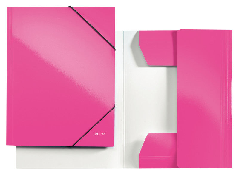 Leitz Sammelmappe für A4, Karton, Pink, mit Gummizug