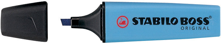 STABILO BOSS Original Textmarker Blau – Keilspitze, 2–5 mm, nachfüllbar