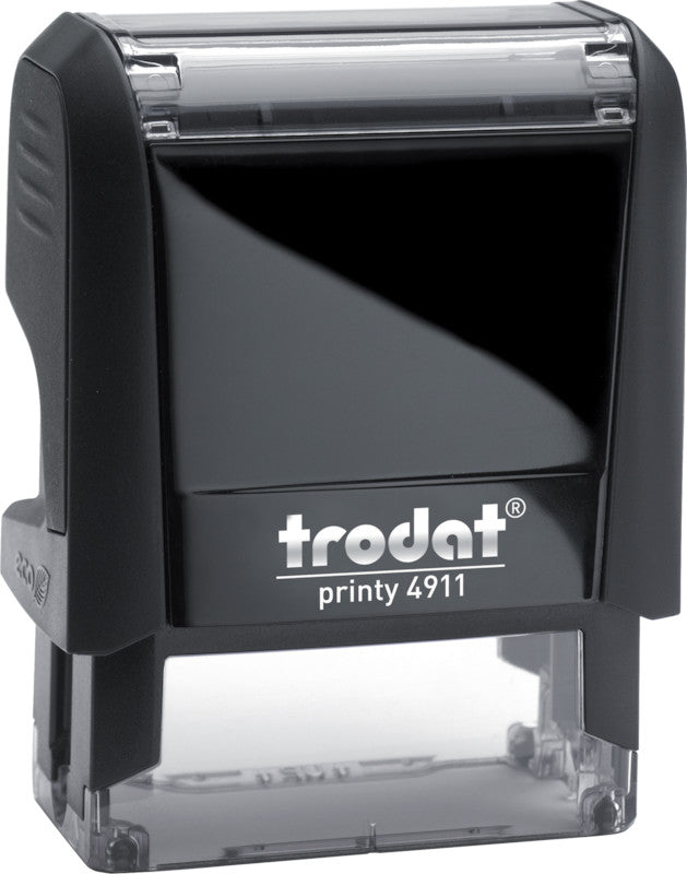 Trodat Motivstempel Printy 4911 – Motiv: individuell (Gutschein), selbstfärbend, Kunststoff, 38 × 14 mm