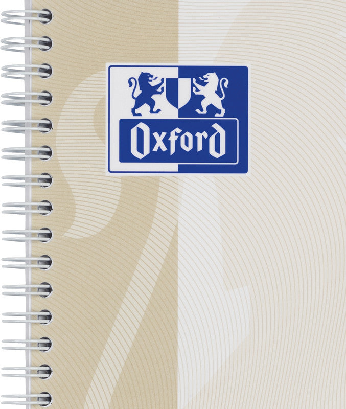 Oxford Collegeblock, Karton, 80 Blatt, 4-fach gelocht, perforiert, 90 g/m² – sand, für SCRIBZEE App