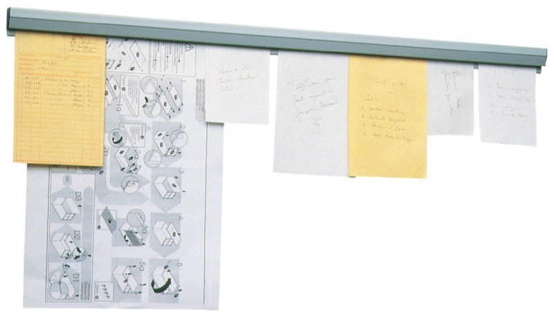 Booffice Magnetleiste – 880 × 40 mm, grau, selbstklebend