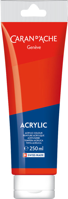 Caran d-Ache Caran d'Ache – Acrylfarbe – Zinnoberrot, 250 ml