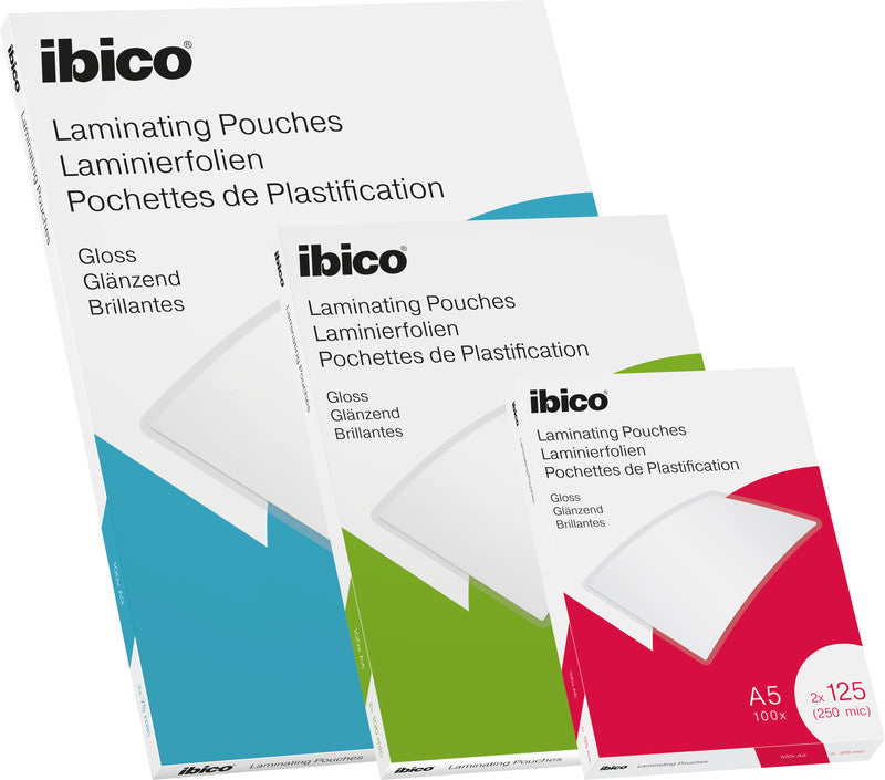 Ibico Laminierfolien A4, matt – 125 µm, 216 × 303 mm, 100 Stk.