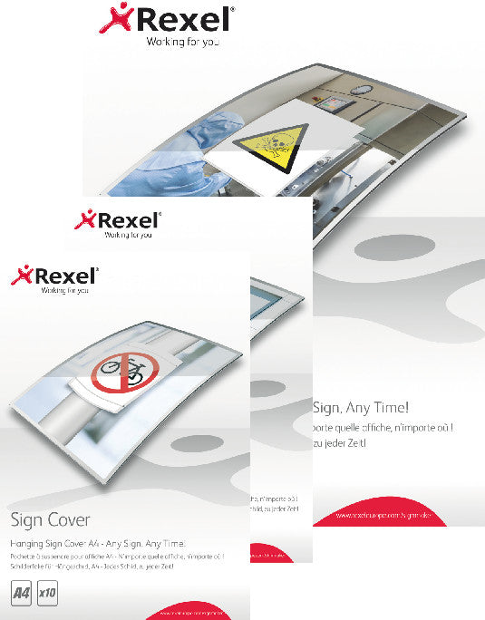 Rexel Schilderfolie Sign Cover A3, glänzend – für Rexel SignMaker, 10 Stk.