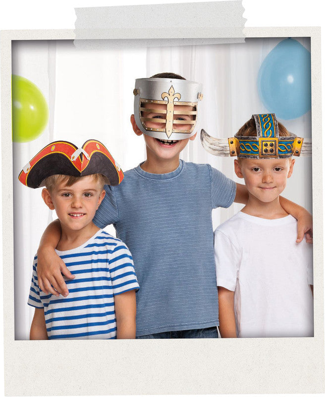 Folia Bastelset Kinderhüte Abenteuer – 3 Hüte