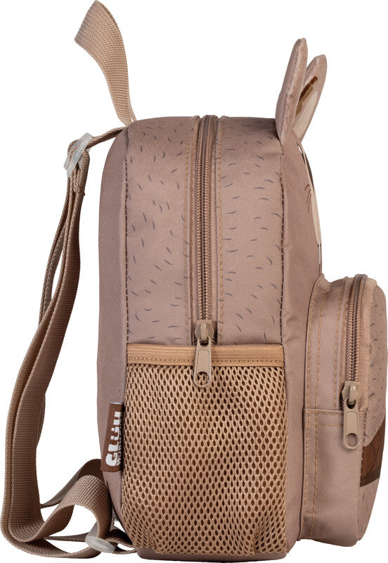 Glühwürmchen Kindergartenrucksack Ella – Polyester – Dunkelbraun, Biber, 210 × 240 × 130 mm