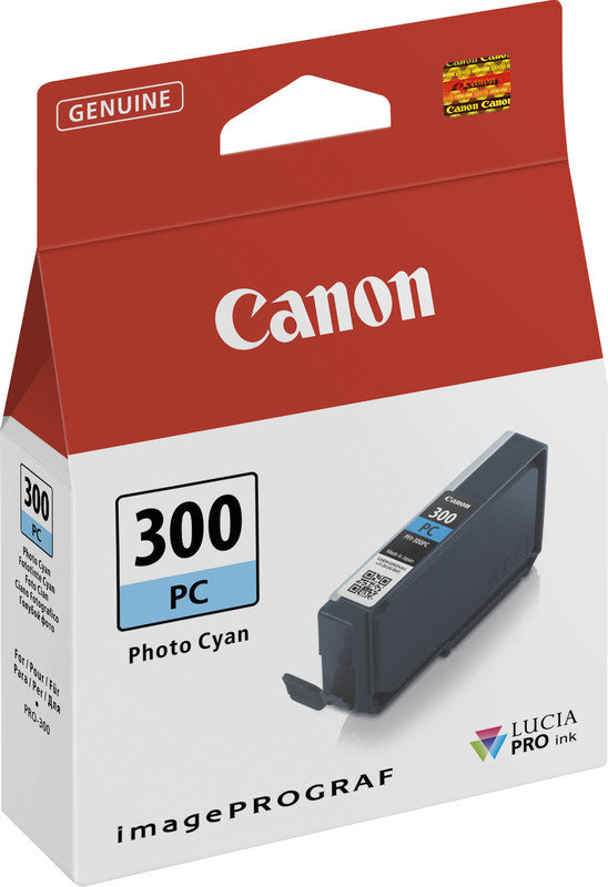 Canon Tintenpatrone PFI-300 PC, Fotozyan, 14,4 ml, original – für PFI-300