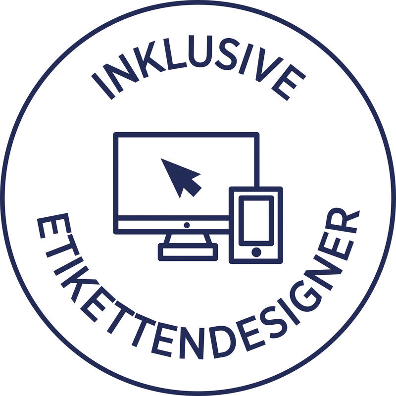 Avery CD-/DVD-Etiketten, Ø 117 mm, weiss, Papier, permanent, 200 Etiketten (100 Blatt)