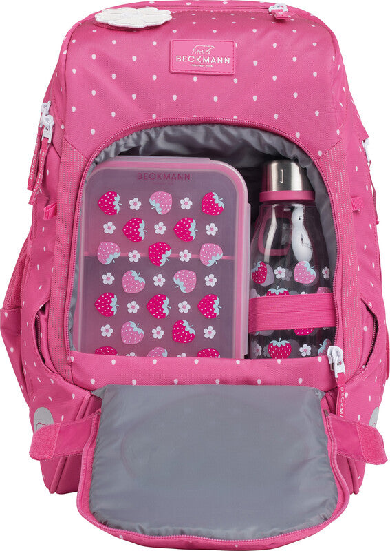 Beckmann Schulrucksack – Strawberry – Recycelte Materialien