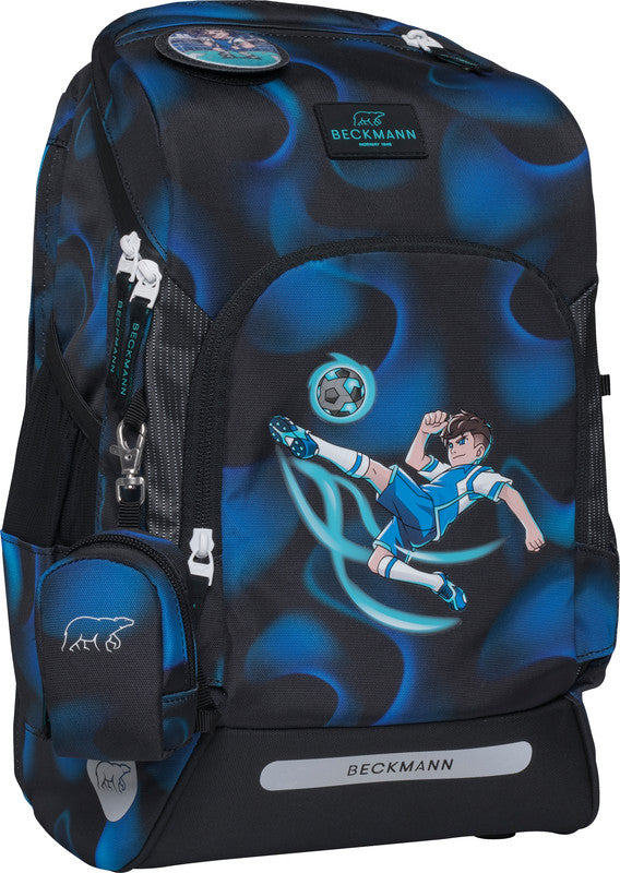 Beckmann Schulrucksack Active Air Flx – Magic League – B 26,0×H 39,0×T 22,0 cm – recycelte Materialien
