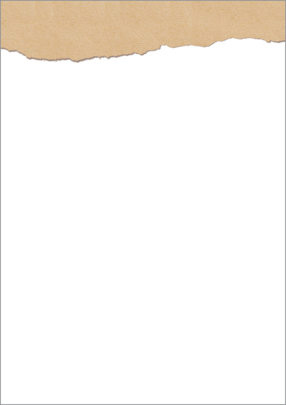 Sigel Designpapier Torn Kraft Paper – A4, 90 g/m², 100 Blatt