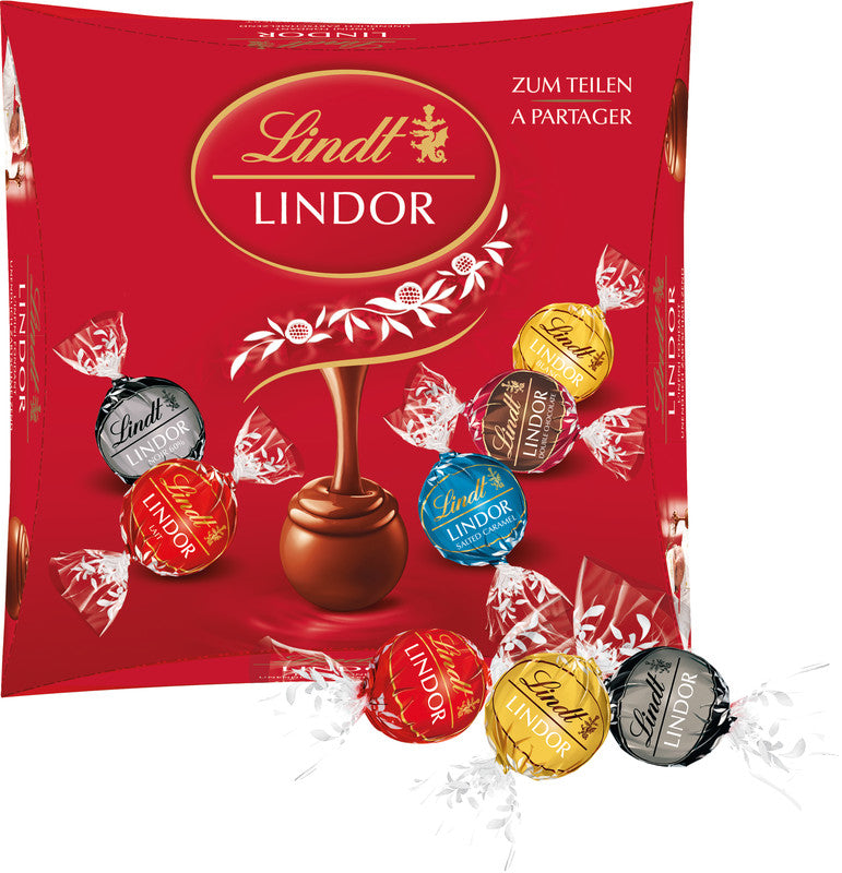 Lindt LINDOR Pralinés Kugeln – sortiert, Sharing Box, 298 g