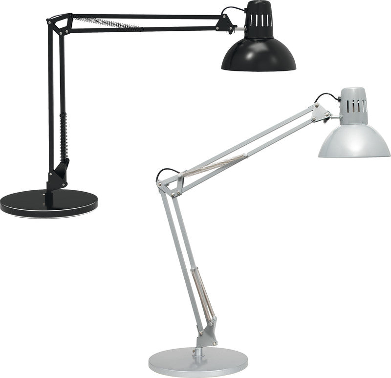 MAUL LED-Tischleuchte – Klemmfuss, dreh- und neigbar, höhenverstellbar – 9,5 W – Silber, Metall