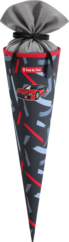 Step by Step Schultüte 70 cm × Ø 18 cm, 5 l – Motiv Sports Car Mick – Serie SPACE – rPET
