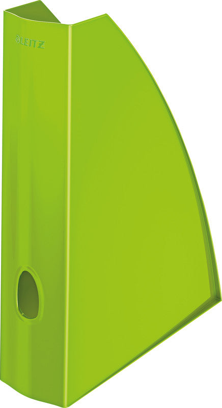 Leitz WOW Stehsammler – für A4, grün, Polystyrol (PS), B 75 × H 312 × T 258 mm