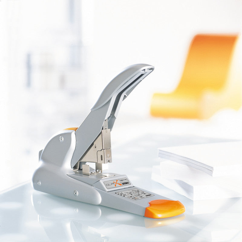 Rapid Duax – Blockhefter, 170 Blätter, Flach-Clinch, Einlegetiefe 60 mm, Silber
