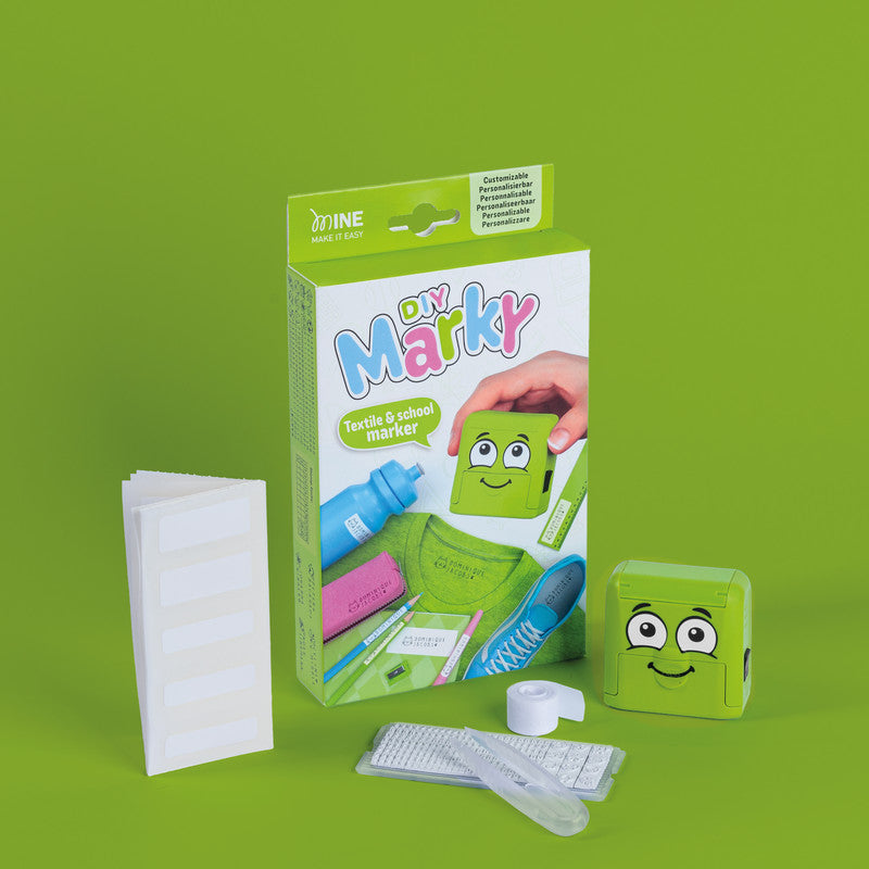 Colop Motivstempel MARKY – Motiv: zum Selbersetzen, selbstfärbend, 38 × 14 mm