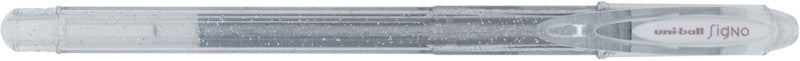 Uni-ball Signo Sparkling Gelschreiber – silber, 0,7 mm, für dunkles Papier, Kappe
