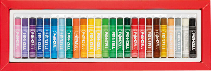 Fonzell Ölpastelle – Set – 25 Farben, für Papier, Karton & Leinwand
