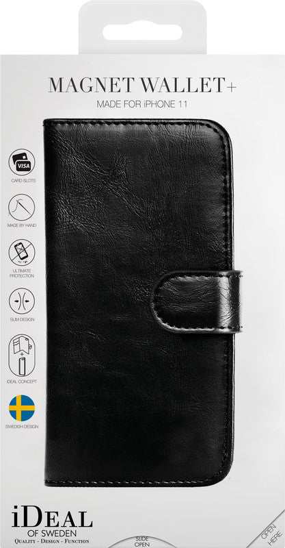 Ideal of Sweden – Booklet-Hülle – für Apple iPhone 11 – schwarz – Kunstleder – mit Kartenfach