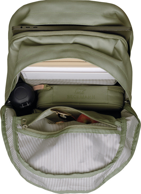 Beckmann Rucksack City – Soft Green – 31.0×47.0×24.0 cm