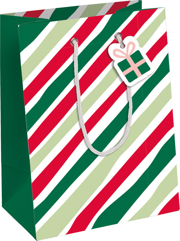Clairefontaine Tragetasche – Hohoho – gestrichenes Papier, gedrehte Kordel und Ösen – 215 × 253 × 102 mm