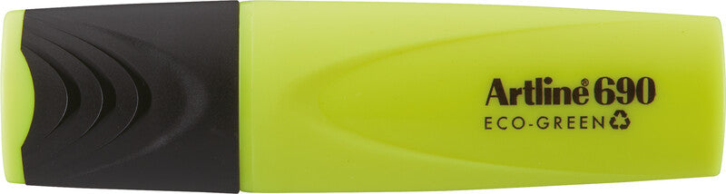 Artline EK690 Eco-Green Textmarker Gelb – Keilspitze, 1–4 mm