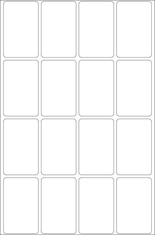 HERMA Schuletiketten – 25 × 40 mm, Abgerundete Ecken, 384 Stk, 24 Bogen, Papier, Ablösbar