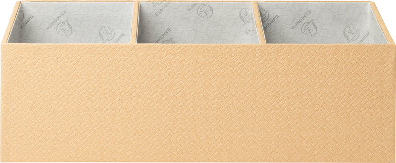 Exacompta Office by Me Stehsammler – 4 Fächer, beige, Recycling-Karton, B 277 × H 147 × T 115 mm