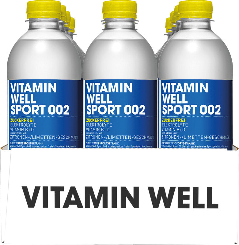 Vitamin Well Vitaminwasser Zitrone & Limette zuckerfrei ohne Kohlensäure – 5 dl