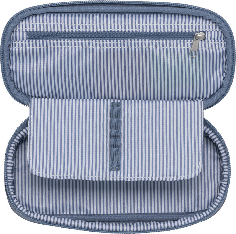 Beckmann City Etui, leer – Organic Blue – Kunststoff – 22 × 5 × 10 cm