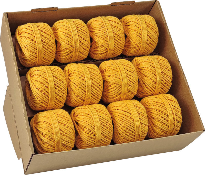 Präsent Kordel – Baumwolle – 2 mm × 15 m – Gelb