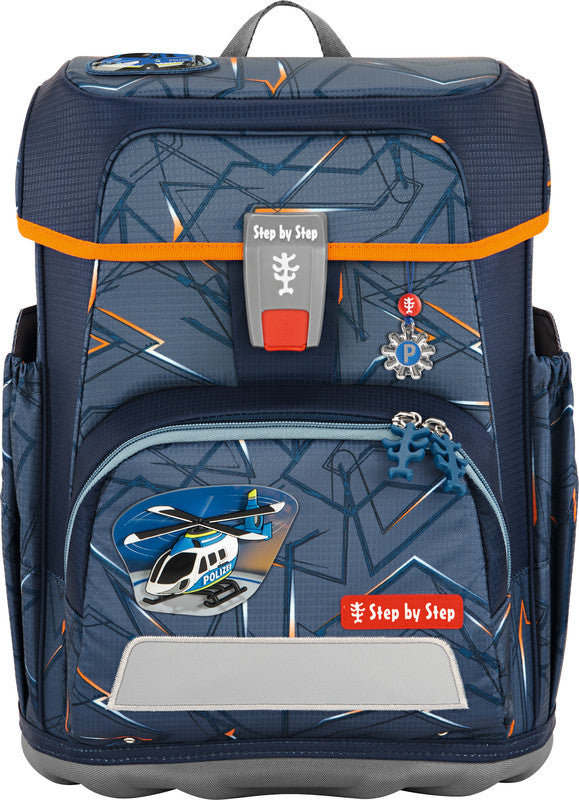 Step by Step Schulrucksack-Set Cloud – 5-teilig – Helicopter Sam – Recycelte Materialien