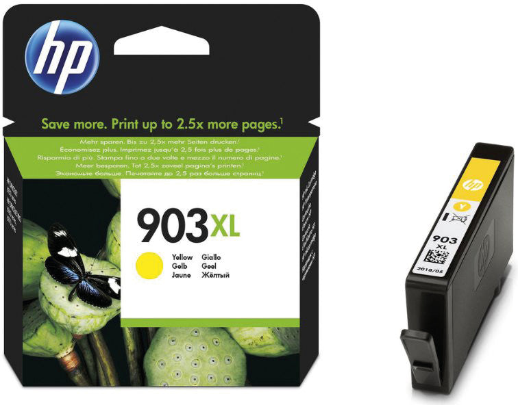 HP Tintenpatrone 903XL, Gelb, 750 Seiten – für Inkjetdrucker, Multifunktionsgeräte