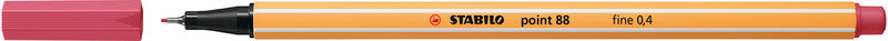 STABILO point 88 Fineliner 0,4 mm – Erdbeerrot