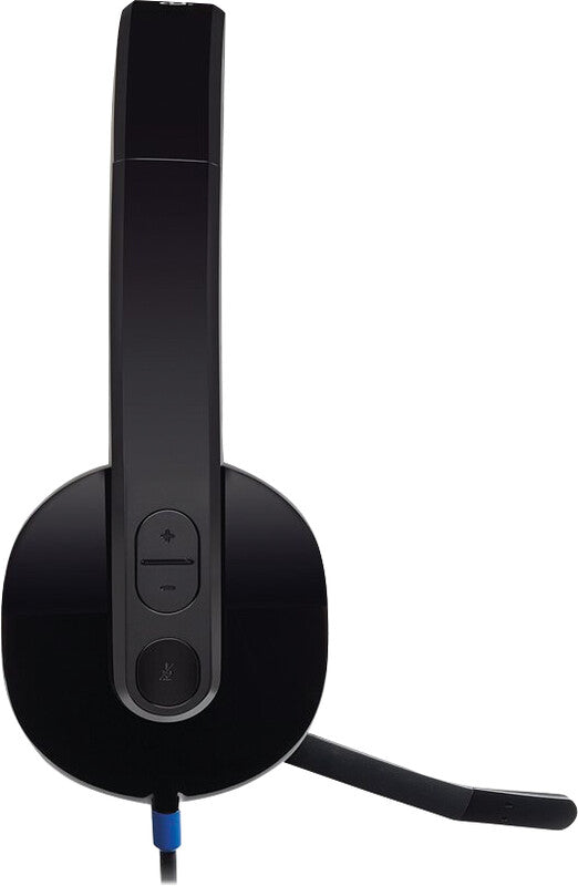 Logitech H540 – Duo Headset – USB‑A, Mikrofon mit Rauschunterdrückung – Schwarz, für Windows/Mac/Chrome